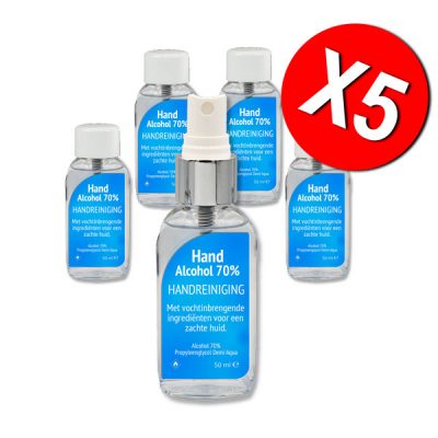 Hand Alcohol 70% Spray + Navulling ter vervanging van Sterillium of Desinfectie Handgel